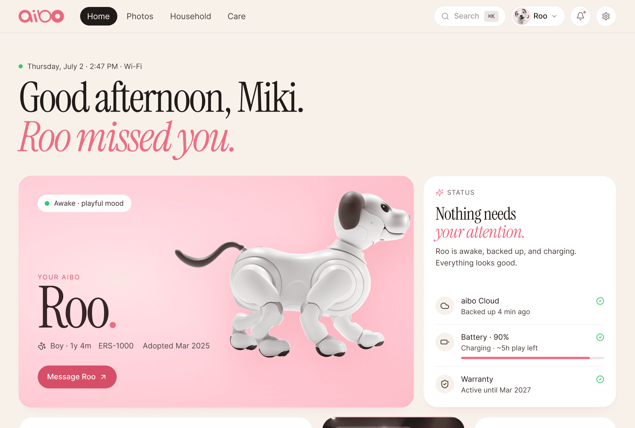 aibo Owner Portal Redesign case study hero preview