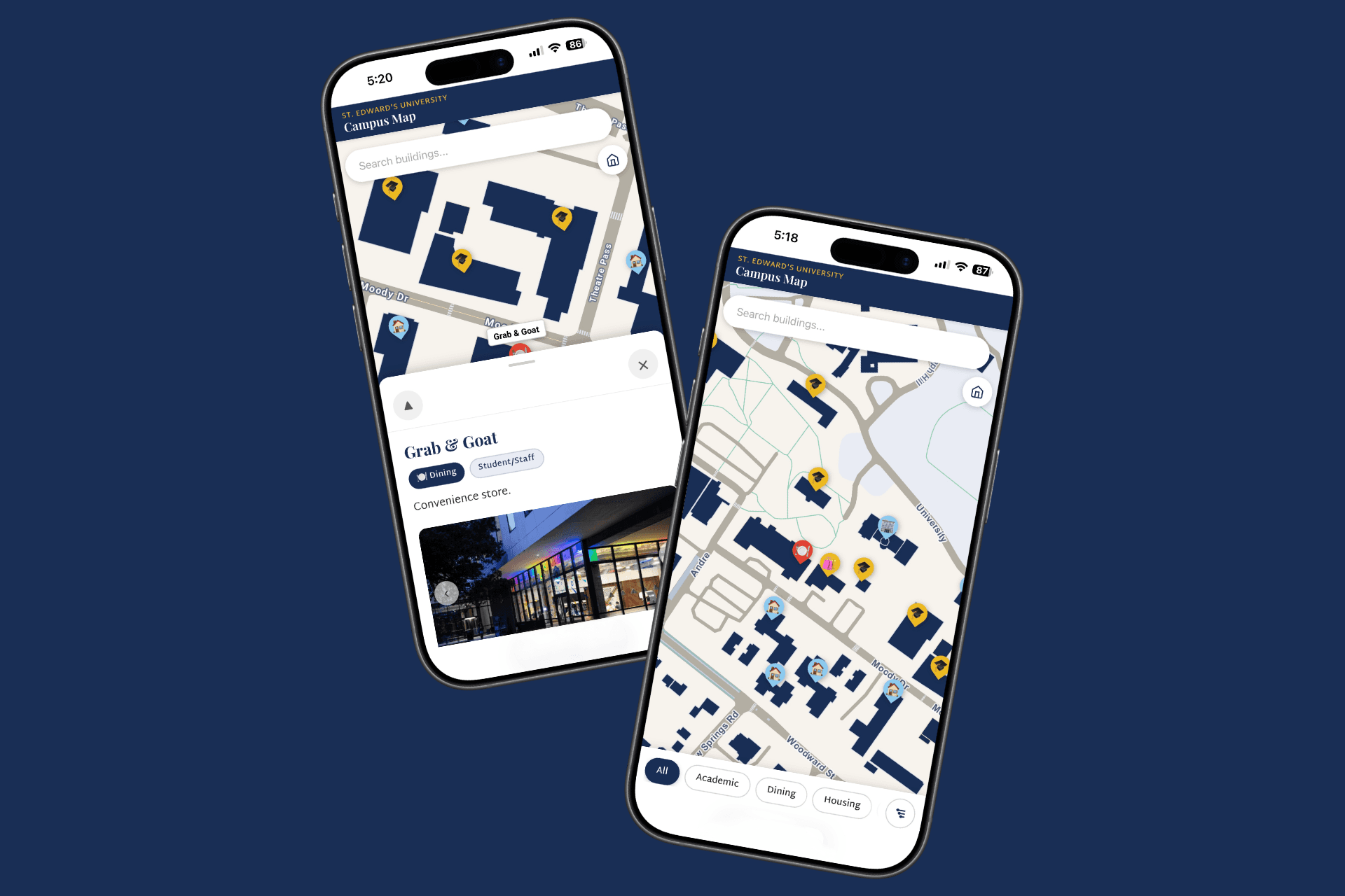 University Campus Map case study hero preview